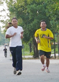8. Gib and SLP ranger running April 09