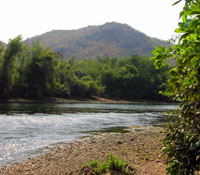 The Kwae Yai is affected by the Srinakarin Dam